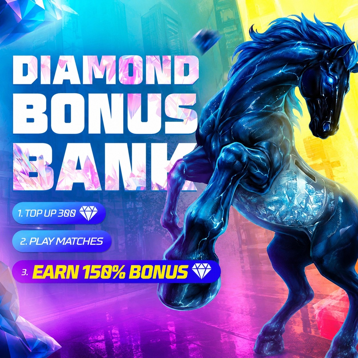 Diamond Bonus Bank (150% Bonus)